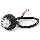 Abrams Impact 6 LED Hideaway / Surface Mount Strobe Warning Light- All Colors Available - Amber/White