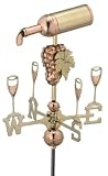 Good Directions 8843PG Garden Size Wine Bottle Weathervane, Polished Copper and Includes Garden Pole Good Directions 8843PG Garden Size Wine Bottle Weathervane, Polished Copper and Includes Garden Pole