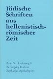 J&uuml;dische Schriften aus  hellenistisch-r&ouml;mischer Zeit (JSHRZ): Zephanjas Apokalypsen: 9 - Bernd Diebner
