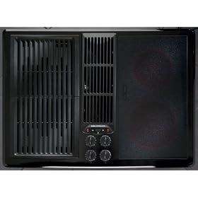 Jenn-Air JED8230ADB 30 Modular Electric Downdraft Cooktop with Grill Assembly and Accepts... by Jenn-Air
