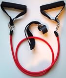 picture of 100% NATURAL LATEX TUBES, Power Cords Resistance Bands 11pc Set, Ideal For Home Fitness, Yoga, Pilates, Abs, P90x & Workout with workout guide. Part of the Columbia-Bookfest® PowerCord products.