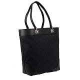 Gucci GG 272377 F5D1N 1162 Black GG Print Denim Bucket Shopper/Tote Bag