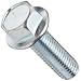 Grade 5 Steel Serrated Flange Bolt, Zinc Plated Finish, Hex Head, UNF Threads, Hex Head, Meets IFI-111 (2002)/SAE J429 (1999)/ASTM B633 Specifications, #10-32 Thread Size, 1" Length, Fully Threaded, Pack Of 50