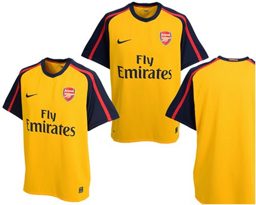 Arsenal Away Shirt Junior 08/09 Size Medium Boys