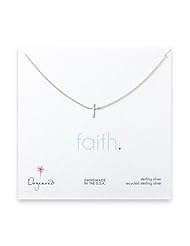 Dogeared Small Cross Necklace Sterling Silver