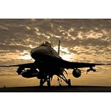 F-16C Fighting Falcon (Sunrise) Art Poster Print - 13x19