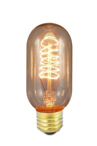 Bulbrite NOS40T14 40-Watt Nostalgic Edison T14 Tubular, Vintage Spiral Filament (6 Pack)