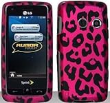 Pink Leopard Hard Snap On Case Cover Faceplate Protector for LG Banter Touc ....
