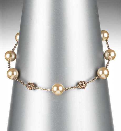Pearl Effect & Cluster Necklace