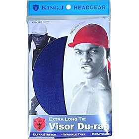 KING J Head Gear Extra Long Tie Visor Du Rag (Model:230)