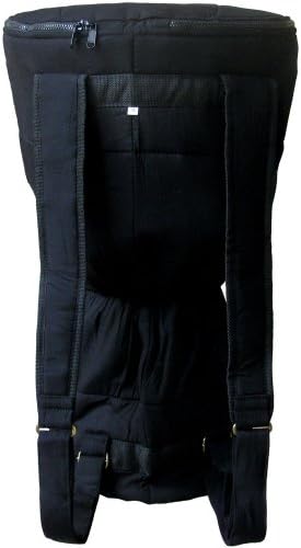 Black CustomFit Djembe Case by Freedom Drums-24" x 14" (XL)