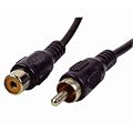 Single RCA Phono Male to Female Extension Lead Cable - 10m