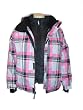 Womens Pulse 3in1 Ski Snowboard Coat Jacket with Vest, pink or green plaid, XS-XL