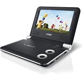 7 Portable DVD/CD/MP3 Player, Integrated Stereo Speakers, AV Outputs;Dolby digital decoding