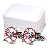 Classic Yankees MLB Logo'd Executive Cufflinks w/Jewelry Box by Cuff Links