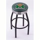Marshall Thundering Herd 30 Single-ring Swivel Bar Stool with 2.5 Ribbed Chrome Accent Ring