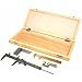 4 Measuring Gauges Jewelers Tools & Wood Box