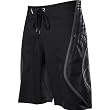 Fox Racing Top Shelf Solid Men's Boardshort Surf Pants w/ Free B&F Heart Sticker Bundle - Black