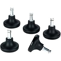 Master Caster 70179 Bell Glidewheel Glides, Black, Five per Set