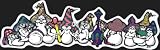 Smoking Mushrooms with Waterpipes, Hookah & Pipes - Sticker / Decal with a Clear Background