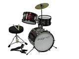 DeRosa by Bridgecraft *BLUE* Child Drum Set with Seat, Sticks & Cymbal -DRM 312
