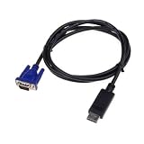 from Neewer Neewer 1.8m/6ft Black DP Display To VGA Adapter Converter Cable Model 40019961@@