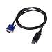 from Neewer Neewer 1.8m/6ft Black DP Display To VGA Adapter Converter Cable Model 40019961@@