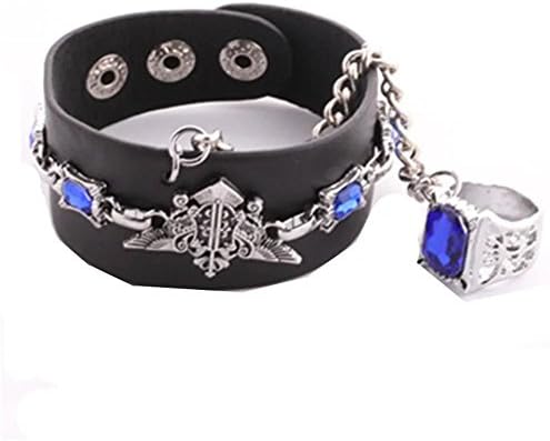 Kuroshitsuji Punk Oddo Eye Logo Strap Bracelet