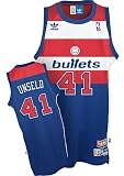 NBA Mens Washington Bullets Wes Unseld Retired Player Swingman Jersey