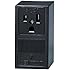 Leviton 5378 50 Amp, 250 Volt, Surface Mounting Receptacle, Straight Blade, Industrial Grade, Grounding, Black