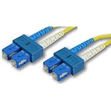 Lynn Electronics SCSCDUPSM-1M 9/125 Yellow Duplex Single-Mode Fiber Optic Patch Cable, SC-SC, 1 Meter in Length Yellow