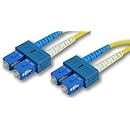 Lynn Electronics SCSCDUPSM-5M 9/125 Yellow Duplex Single-Mode Fiber Optic Patch Cable, SC-SC, 5 Meters in Length Yellow