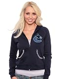 NHL Vancouver Canucks Zip Hoodie, Small, Navy Blue