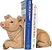 Cute Pig Bookends Set (Makes A Great Gift) (Great Kitchen Decor Item)
