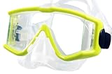 New Tilos Single Lens Panoramic View Scuba Diving & Snorkeling Mask with Purge (Yellow)