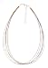 Necklace Cord For Pendants - D63 - Multi-Strand Cord - Stainless Steel with .925 Sterling Silver Ends - 16" + 2" Extension Chain - Copper Color