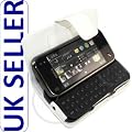 AIO Blanc Portefeuille Housse Etui Cuir Pu pour Nokia N97 Mini + Film