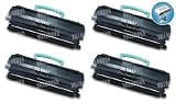 4 PACK: Remanufactured Lexmark E250 (E250,E350,E352 Printers) Toner Cartridge (3,700 Page Yield) - Plus a Super Mini Hi Speed Ultra 4 Port USB 2.0 Hub for Laptop, PC or Mac.