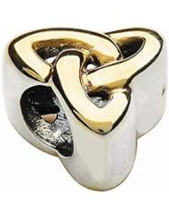 Taras Diary Sterling Silver and Gold Plated Irish Trinity Knot Charm