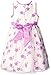 American Princess Girls' Floral Embroidered Organza Dress