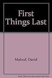 First things last
