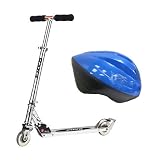 Razor A2 Kick Scooter Clear with Razor Child Helmet Blue