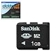 SanDisk 1GB Memory Stick Micro (1 GB M2 Karte) + ELEKTROWA-SOFTWARE
