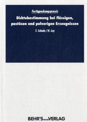 Dichtebestimmung von fl�ssigen, past�sen und pulverigen Substanzen