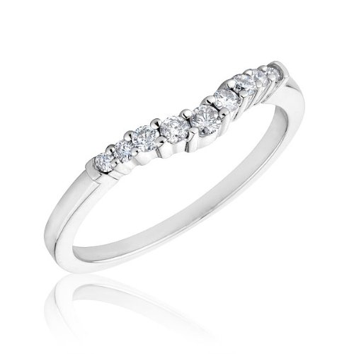 Curved Diamond Band 1/5ctw