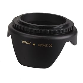 New Black Plastic 62mm Flower Camera Lens Hood Petal