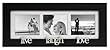 Malden Live-Laugh-Love 3-Picture Wood Frame, 2-by-3-Inch, Black