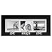 Malden Live-Laugh-Love 3-Picture Wood Frame, 2-by-3-Inch, Black