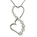 Heart 'Journey' Diamond Pendant on Box Chain .50cttw