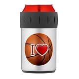 Thermos Can Cooler Koozie I Love Basketball